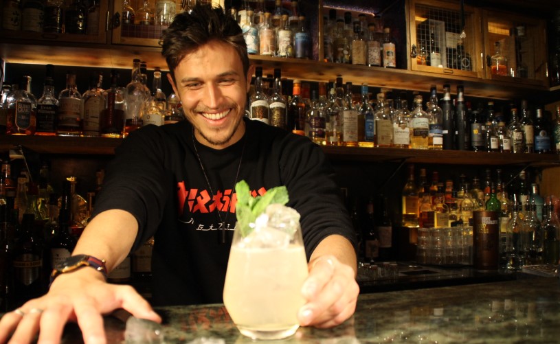 Barman at The Hideout in Bath